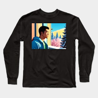 Lofi Winter Holiday Hunk 03 Long Sleeve T-Shirt